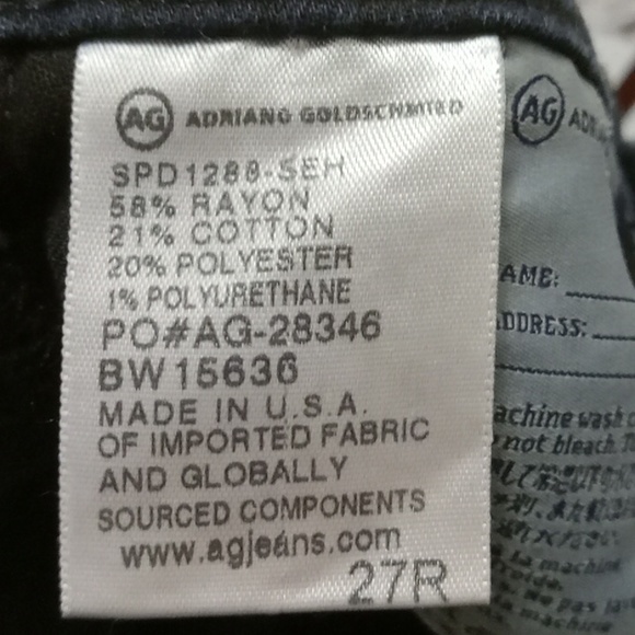 AG Adriano Goldscmied jeans 27R - Picture 9 of 10